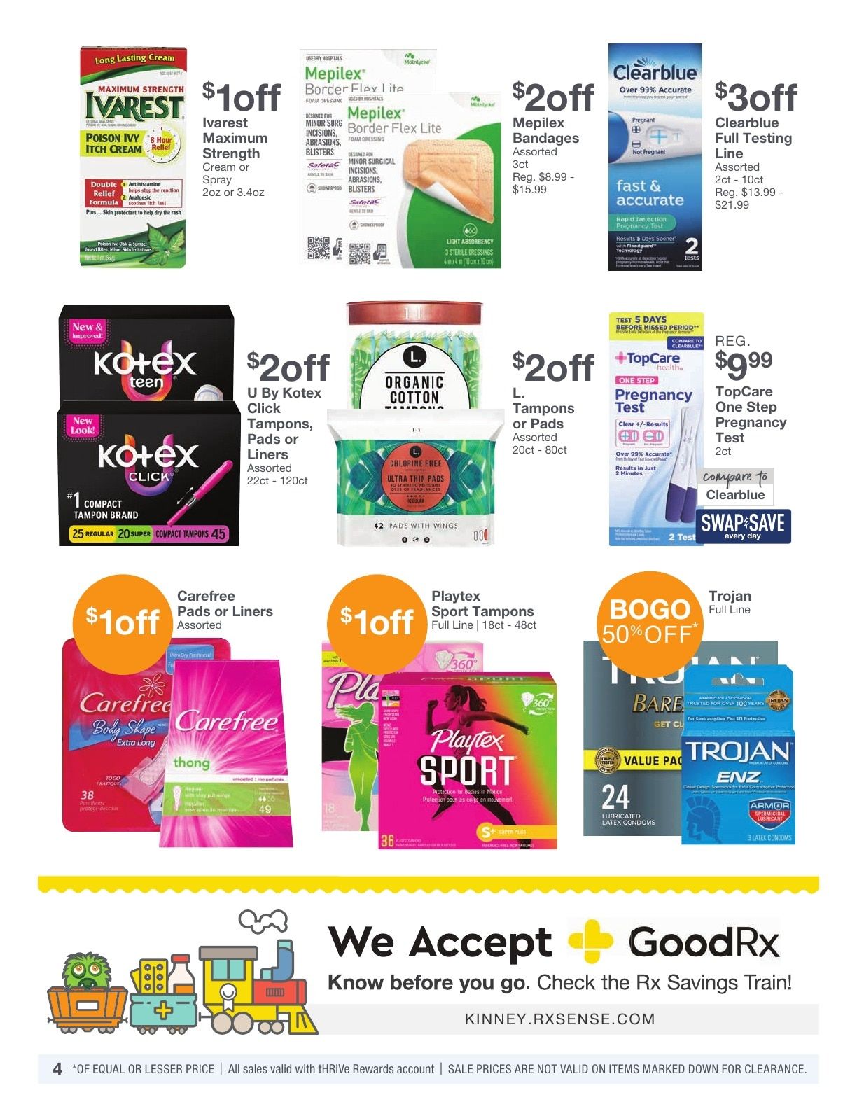 Kinney Drugs Thrive Weekly Ad September 1 - 30, 2026