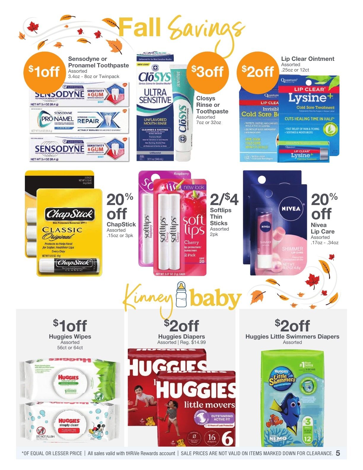 Kinney Drugs Thrive Weekly Ad September 1 - 30, 2026