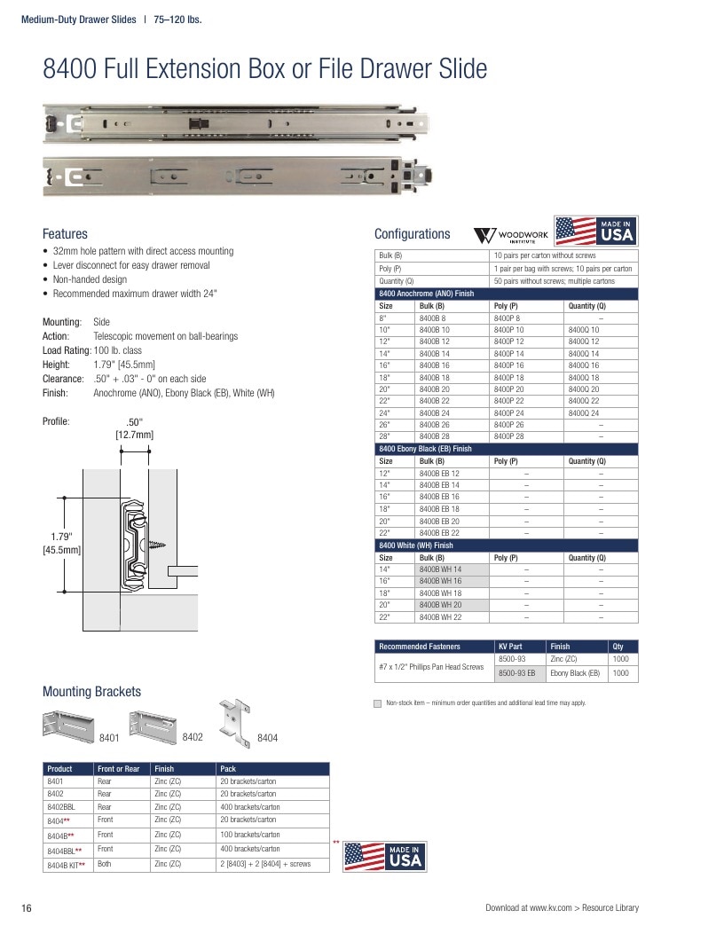 Knape & Vogt Hardware Catalog Weekly Ad January 1 - December 31, 2026