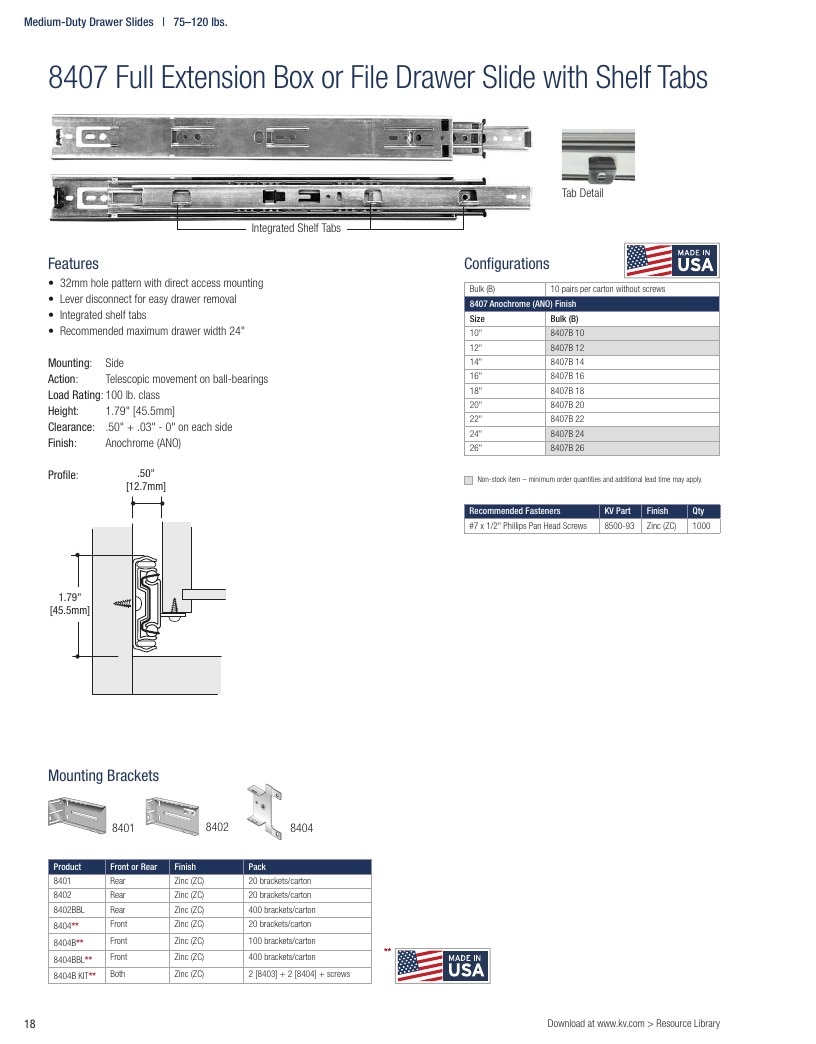 Knape & Vogt Hardware Catalog Weekly Ad January 1 - December 31, 2026