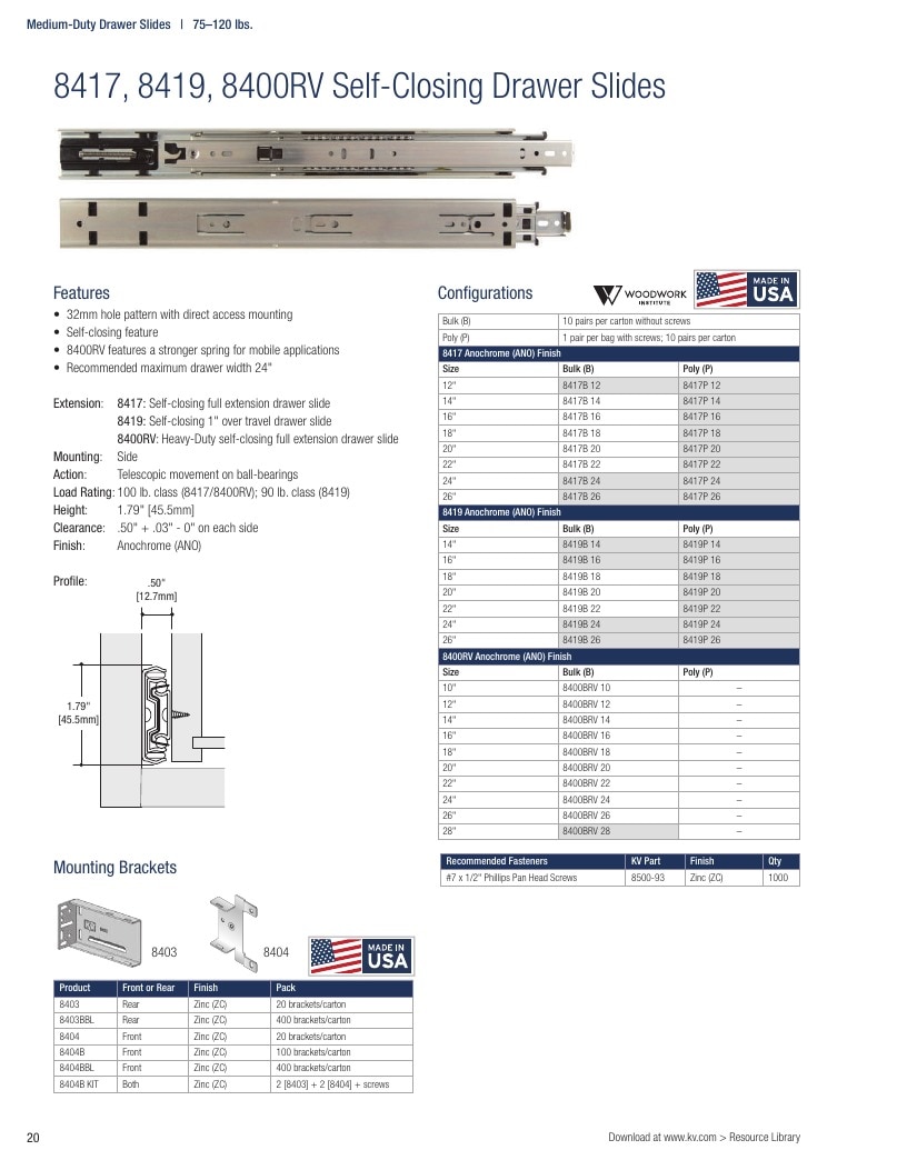 Knape & Vogt Hardware Catalog Weekly Ad January 1 - December 31, 2026