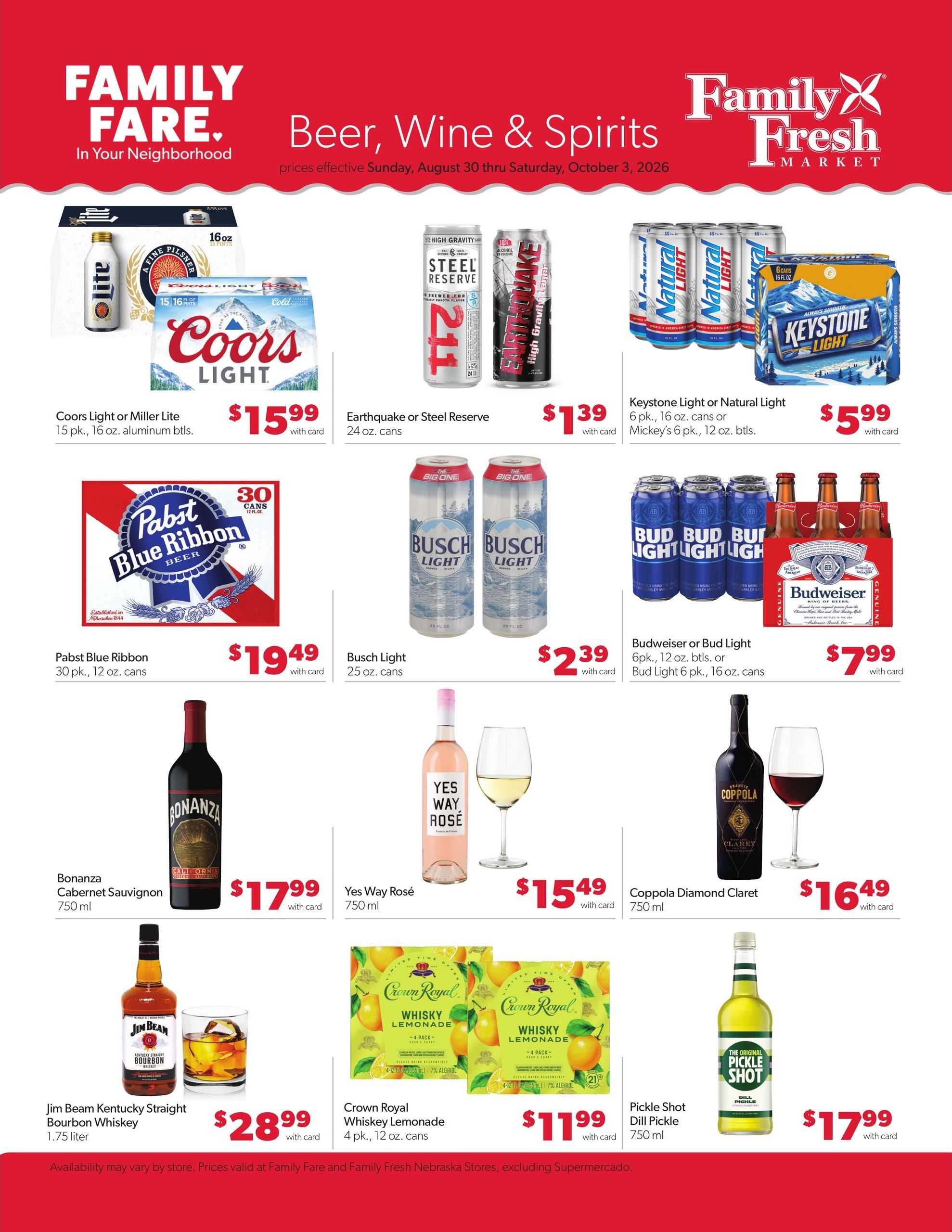 Family Fare (Omaha-West Point Area, NE) Weekly Ad August 30 - September 5, 2026