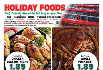 Holiday Foods (Indiana) Weekly Ad August 26 - September 1, 2026