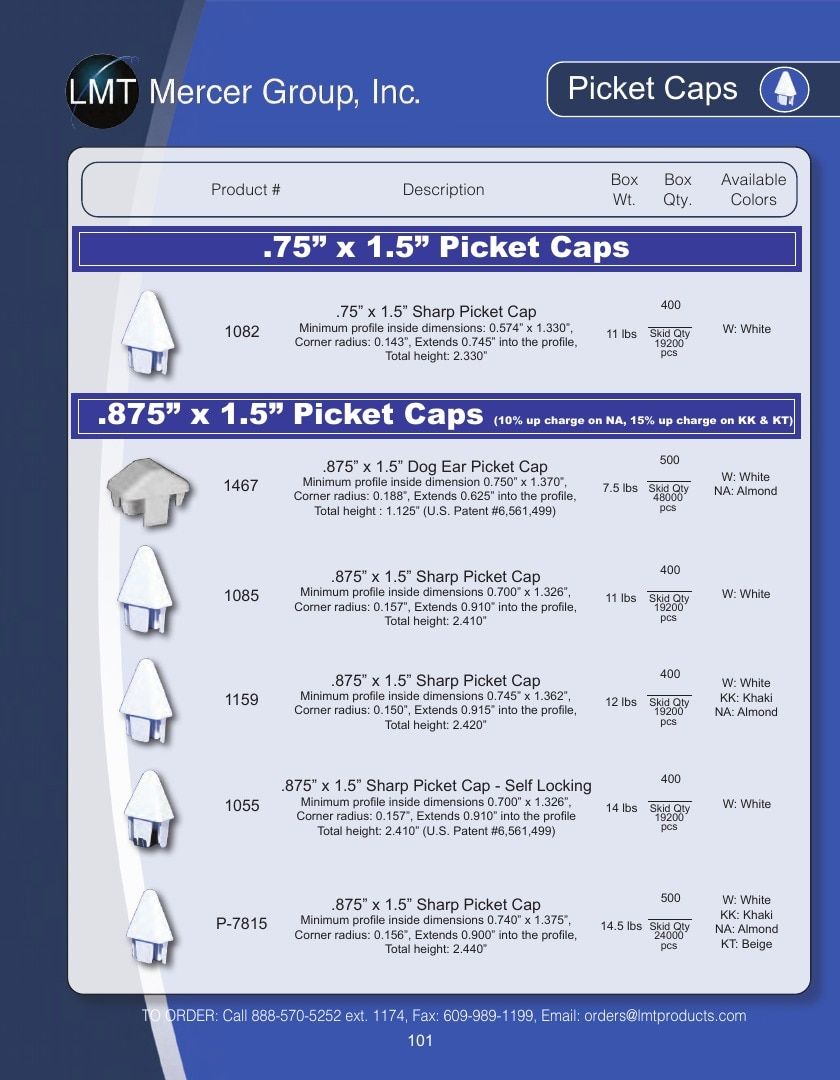 LMT Mercer Group Fence, Deck and Railing Products Catalog Weekly Ad January 1 - December 31, 2026