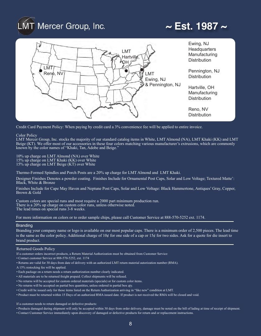 LMT Mercer Group Fence, Deck and Railing Products Catalog Weekly Ad January 1 - December 31, 2026