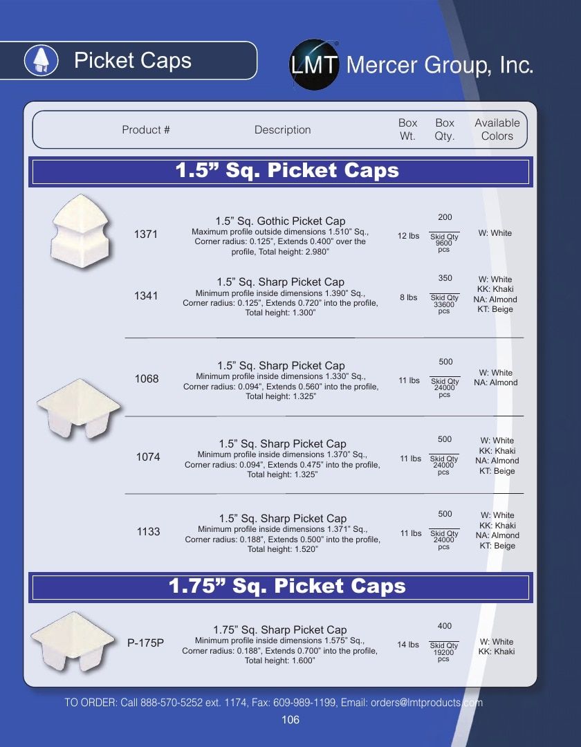 LMT Mercer Group Fence, Deck and Railing Products Catalog Weekly Ad January 1 - December 31, 2026