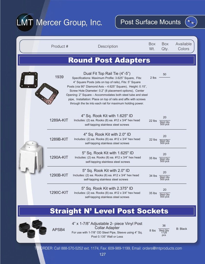 LMT Mercer Group Fence, Deck and Railing Products Catalog Weekly Ad January 1 - December 31, 2026