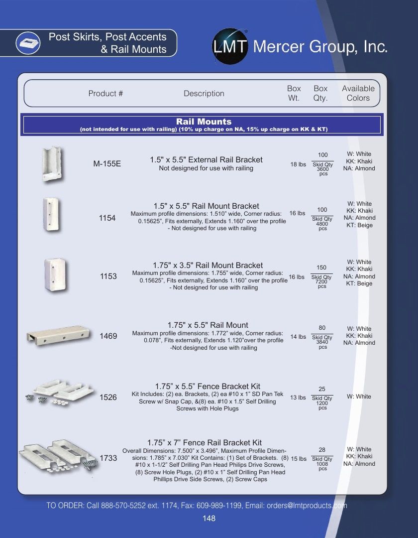 LMT Mercer Group Fence, Deck and Railing Products Catalog Weekly Ad January 1 - December 31, 2026