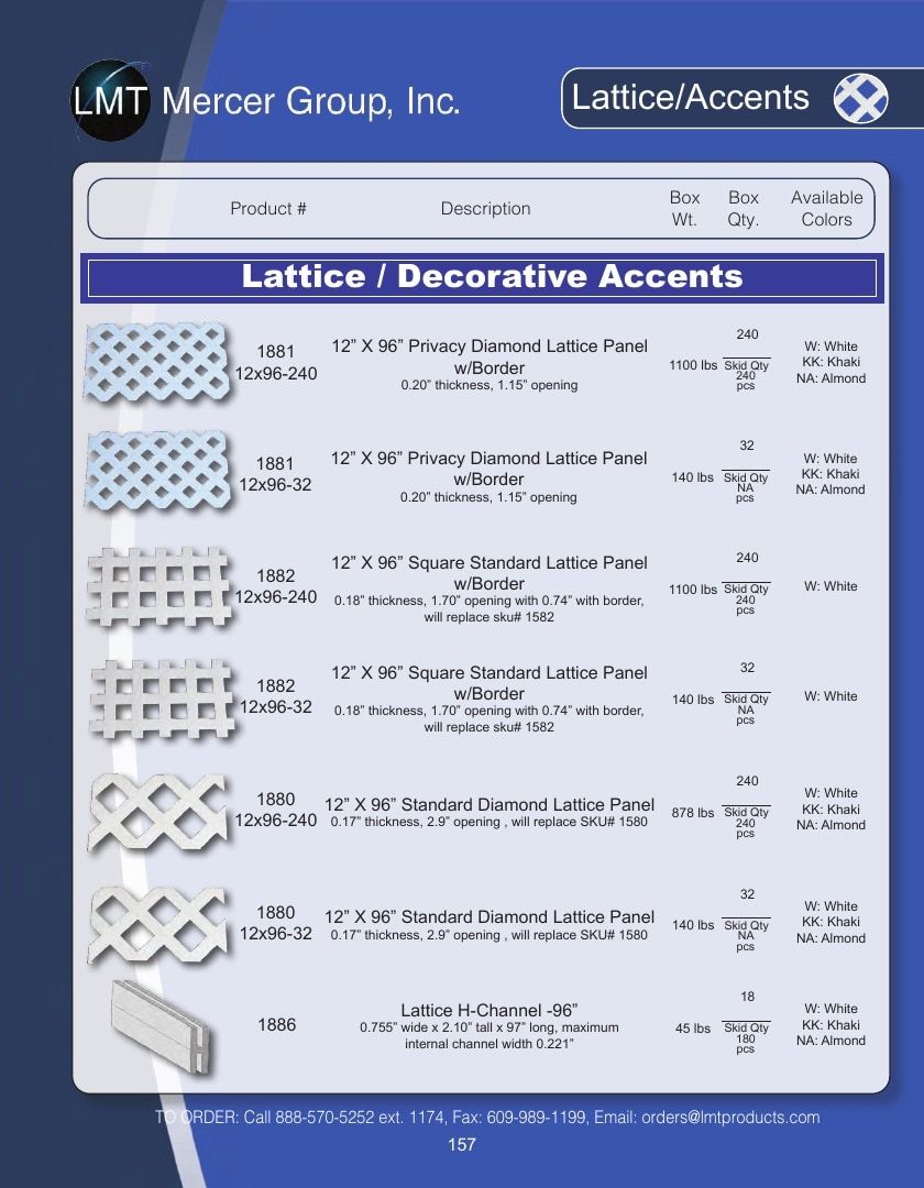 LMT Mercer Group Fence, Deck and Railing Products Catalog Weekly Ad January 1 - December 31, 2026