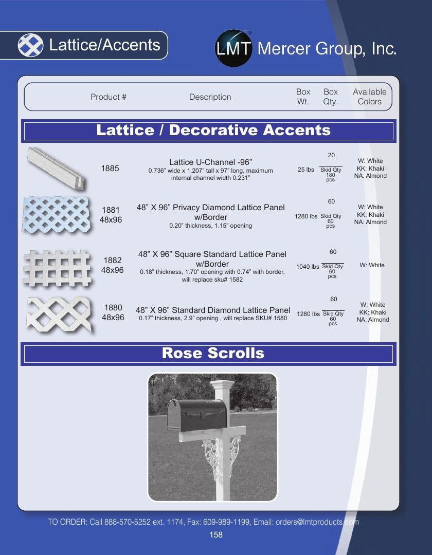 LMT Mercer Group Fence, Deck and Railing Products Catalog Weekly Ad January 1 - December 31, 2026