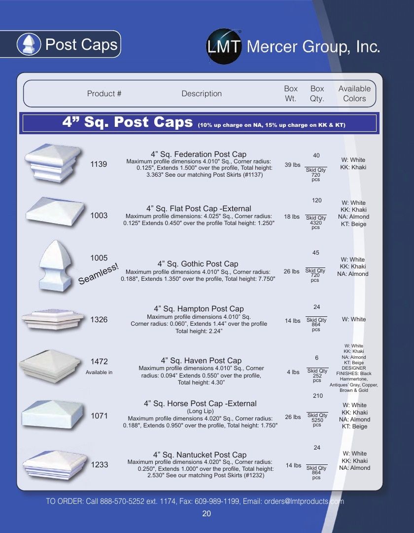 LMT Mercer Group Fence, Deck and Railing Products Catalog Weekly Ad January 1 - December 31, 2026