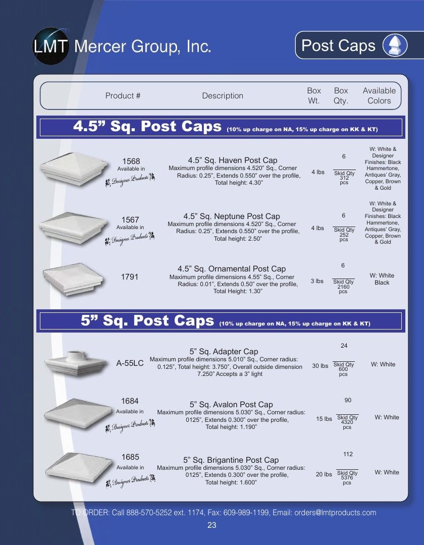LMT Mercer Group Fence, Deck and Railing Products Catalog Weekly Ad January 1 - December 31, 2026