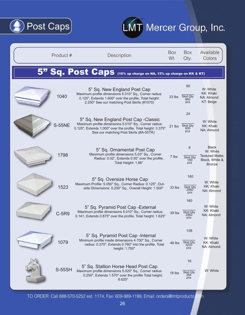LMT Mercer Group Fence, Deck and Railing Products Catalog Weekly Ad January 1 - December 31, 2026