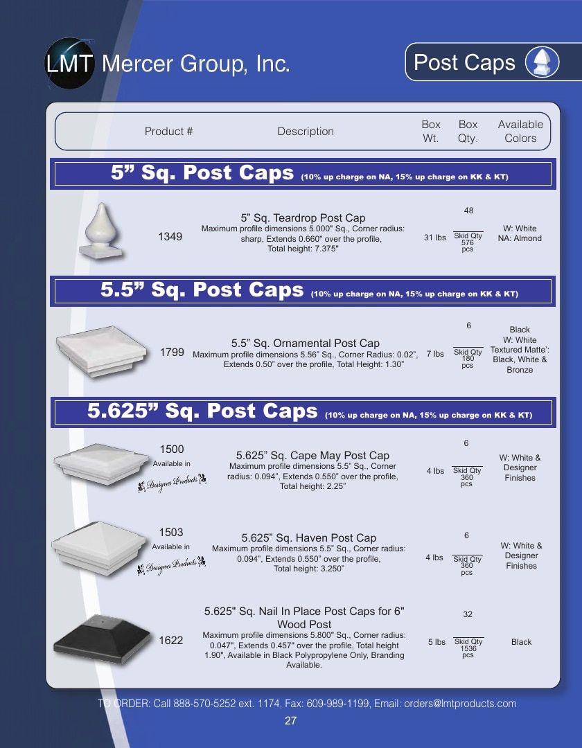 LMT Mercer Group Fence, Deck and Railing Products Catalog Weekly Ad January 1 - December 31, 2026