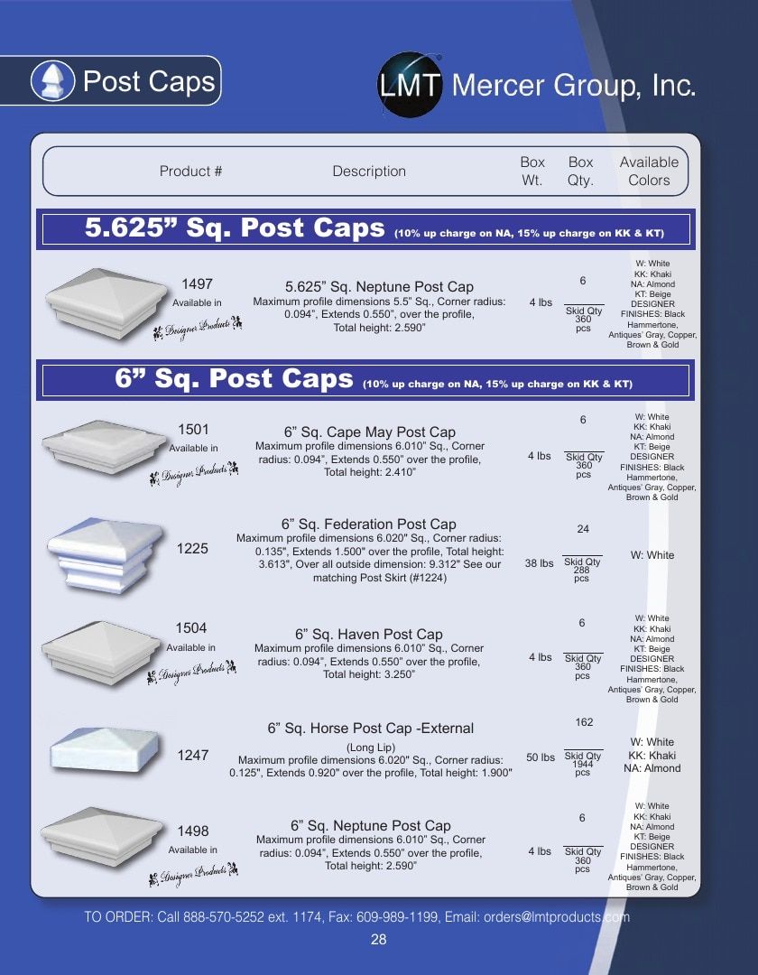 LMT Mercer Group Fence, Deck and Railing Products Catalog Weekly Ad January 1 - December 31, 2026