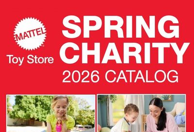 Mattel Toy Store Spring Charity Catalog Weekly Ad January 1 - December 31, 2026