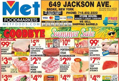 Met Foodmarkets (Bronx, NY) Weekly Ad August 30 - September 5, 2026