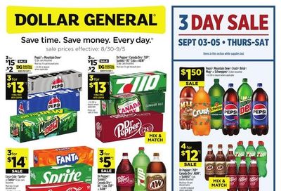 Dollar General (Bush Area, LA) Weekly Ad August 30 - September 5, 2026