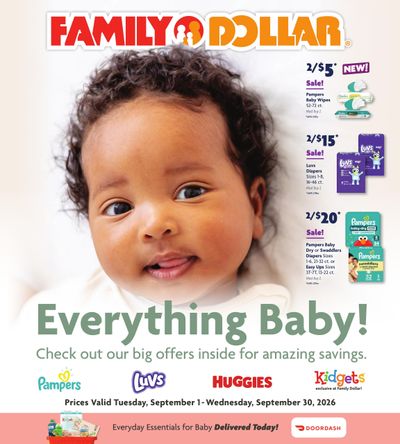 Family Dollar Digital Book Weekly Ad September 1 - 30, 2026