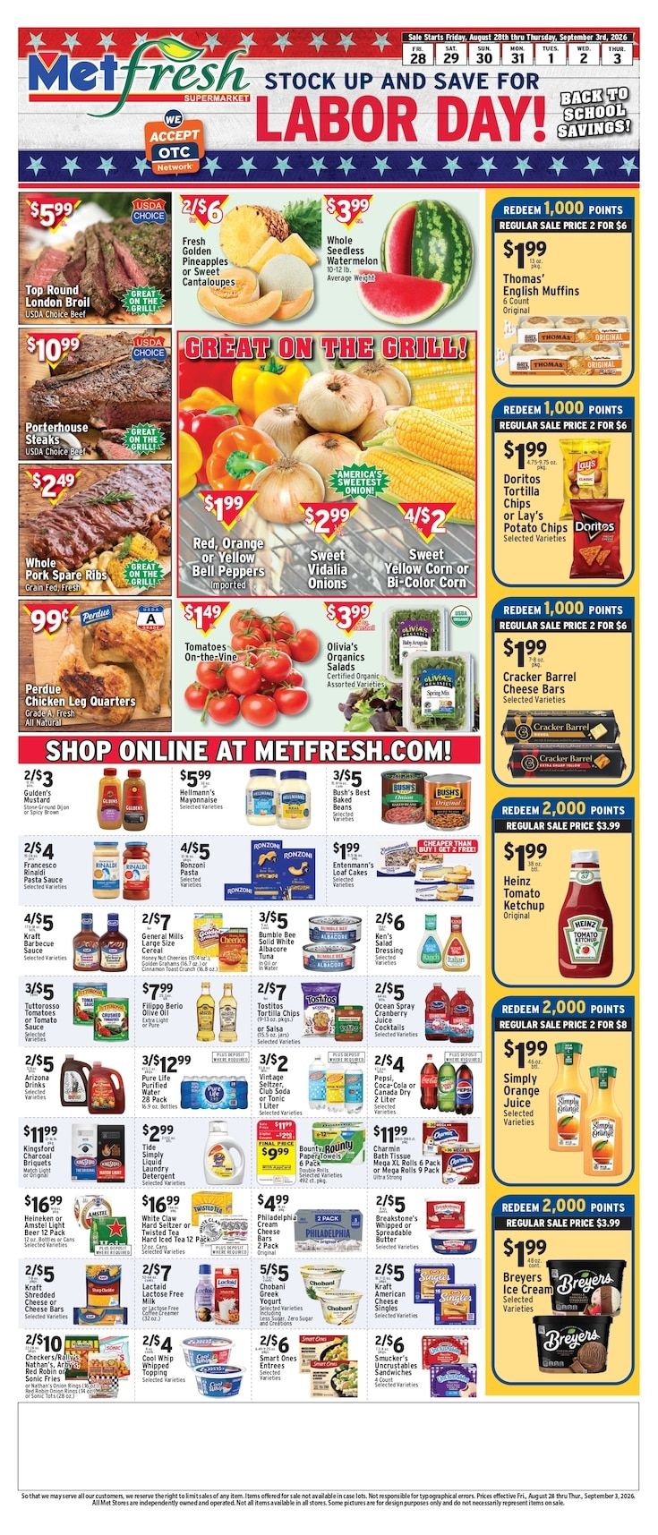 Met Foodmarkets (Brooklyn, NY) Weekly Ad August 30 - September 5, 2026