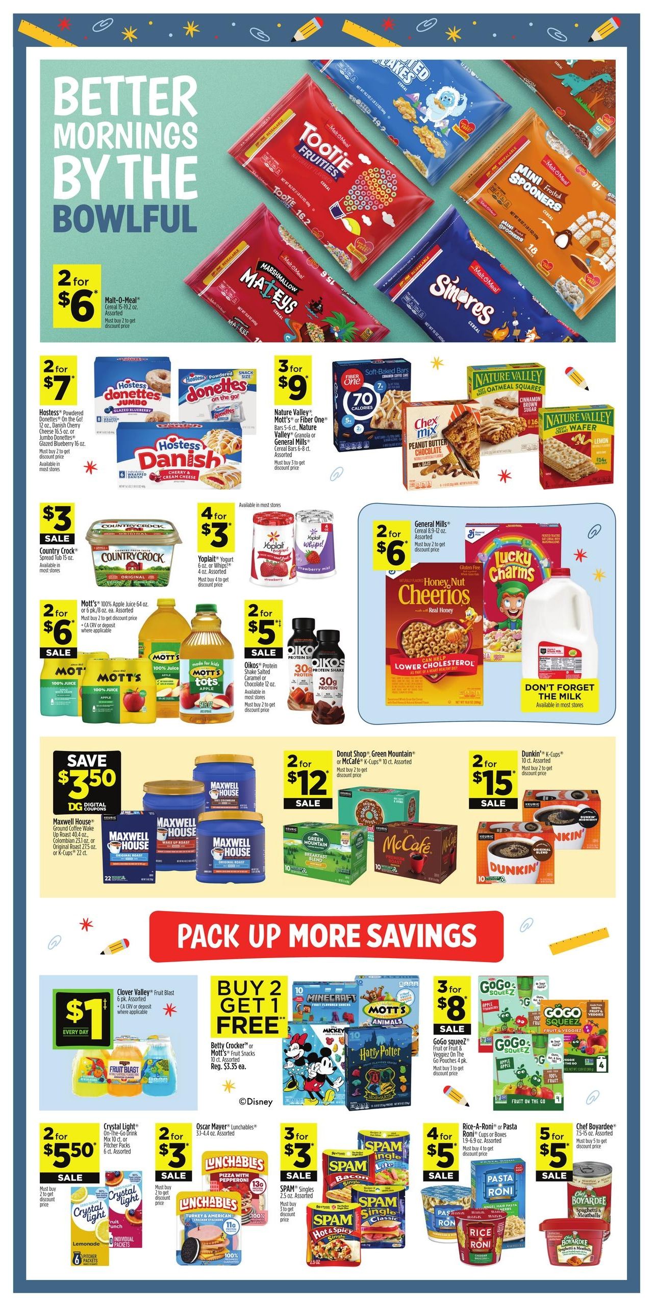 Dollar General (Maple Hill-Rocky Point Area, NC) Weekly Ad August 30 - September 5, 2026