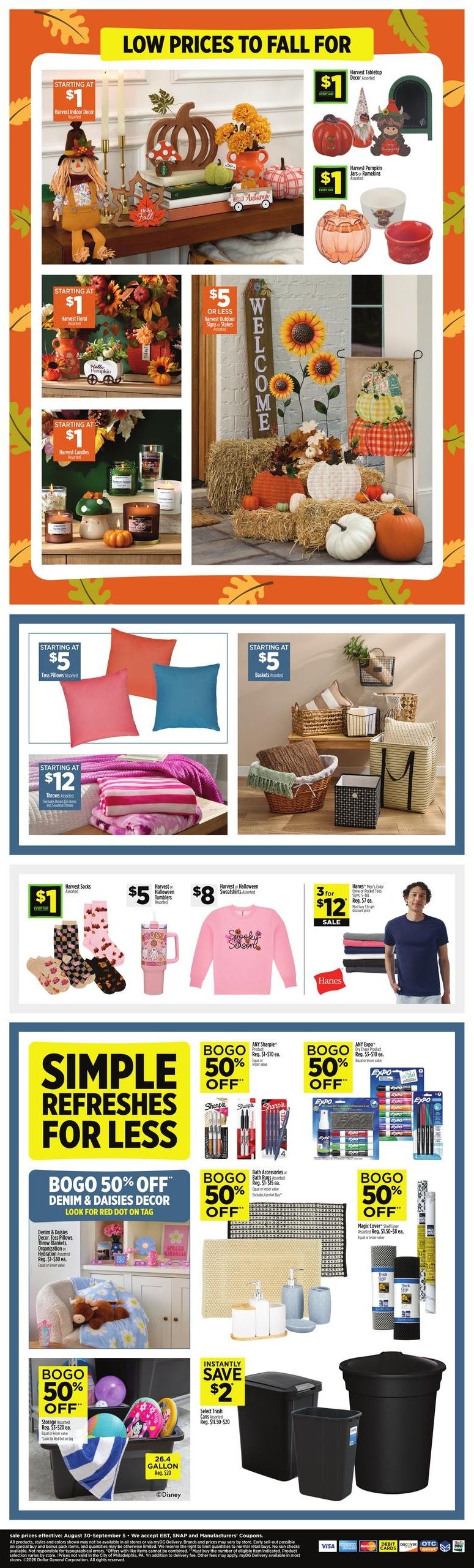 Dollar General (Old Town Area, FL) Weekly Ad August 30 - September 5, 2026