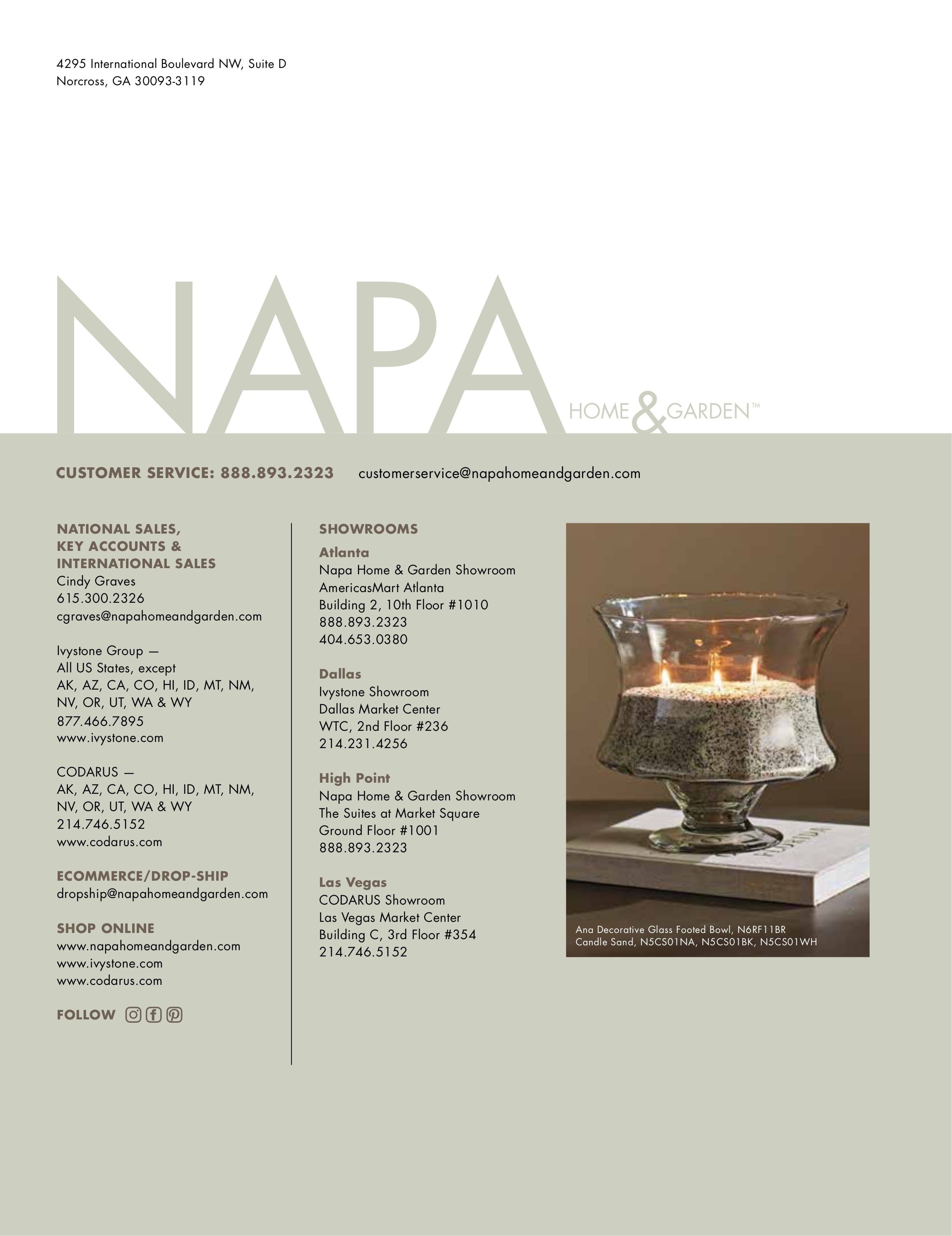 Napa Home & Garden Home and Garden Catalog Weekly Ad January 1 - December 31, 2026