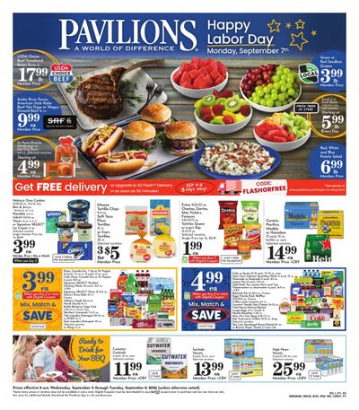 Pavilions (Aliso Viejo Area, CA) Weekly Ad September 2 - 8, 2026