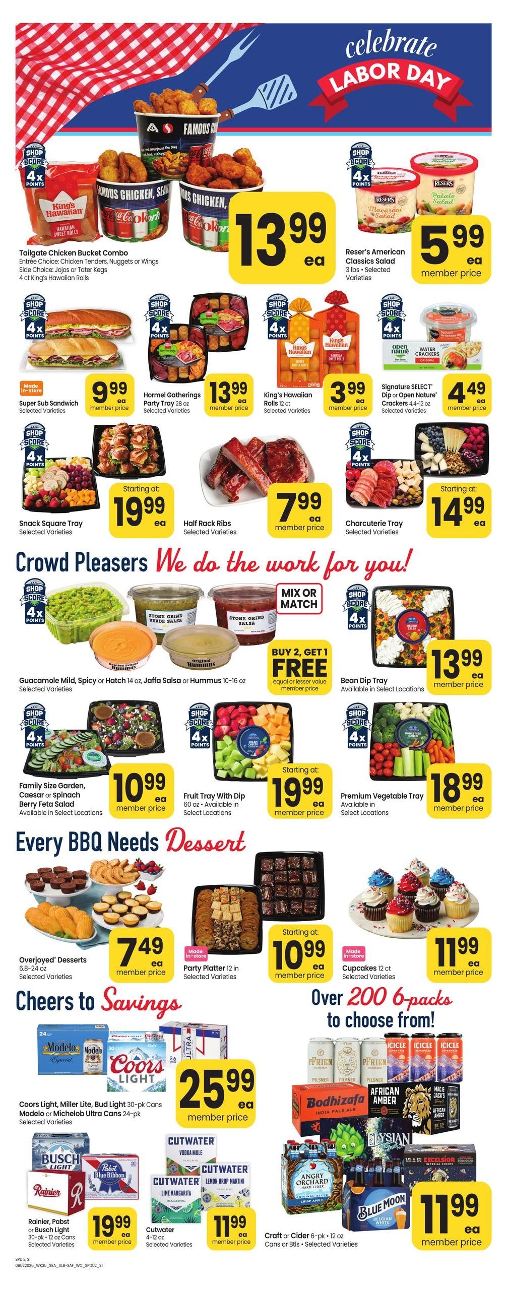 Safeway (Bellevue Area, WA) Weekly Ad September 2 - 8, 2026