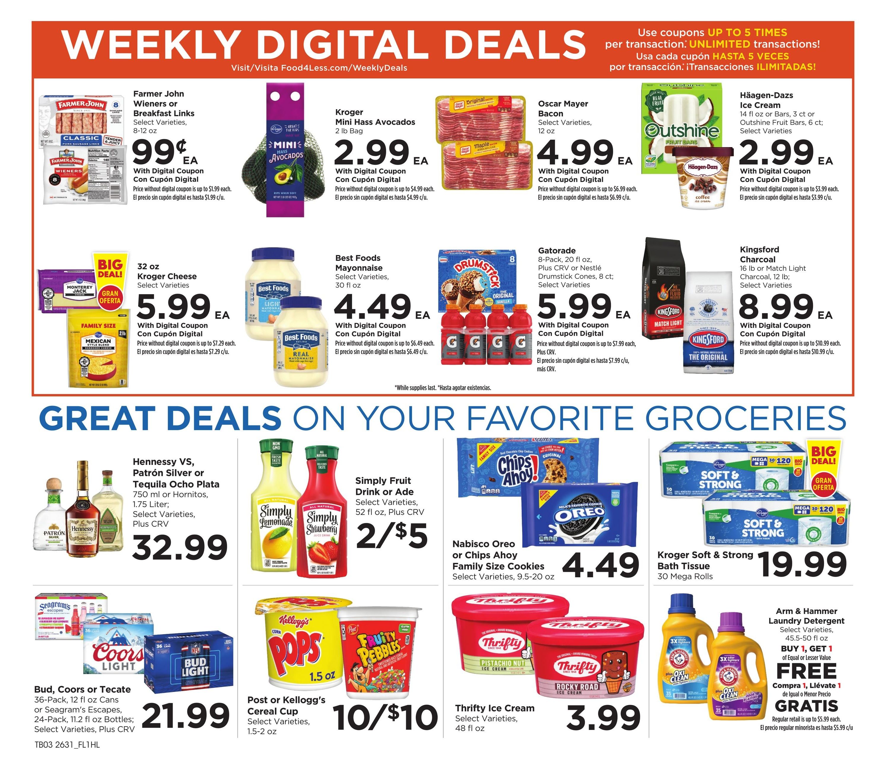 Food 4 Less (Alhambra Area, CA) California Weekly Ad September 2 - 8, 2026