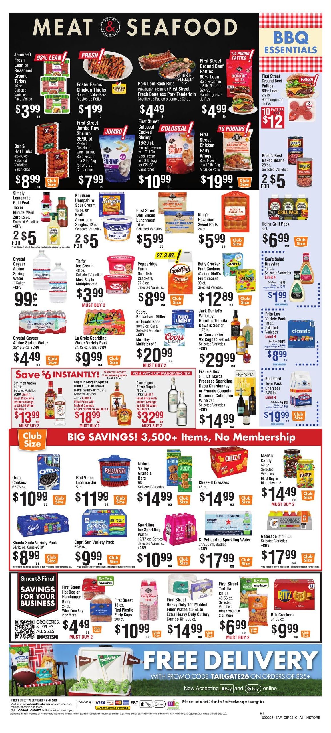 Smart & Final (Aliso Viejo Area, CA) Weekly Ad September 2 - 8, 2026