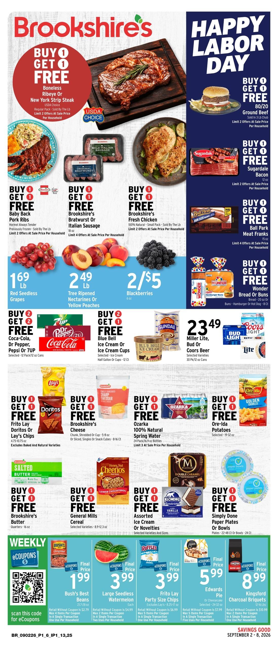 Brookshire's (Waco Area, TX) Weekly Ad September 2 - 8, 2026