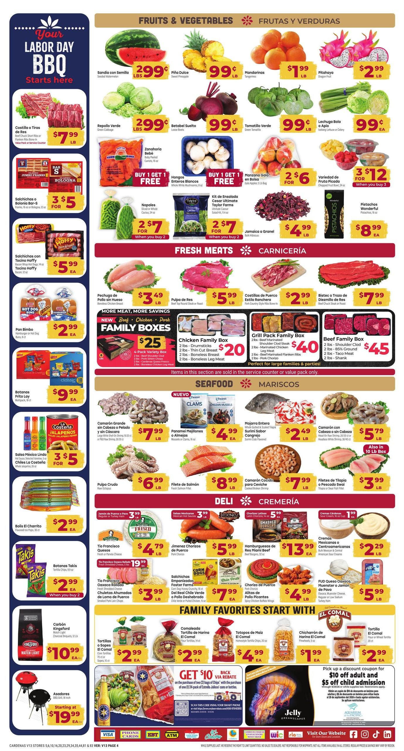 Cardenas Markets (El Monte Area, CA) Weekly Ad September 2 - 8, 2026
