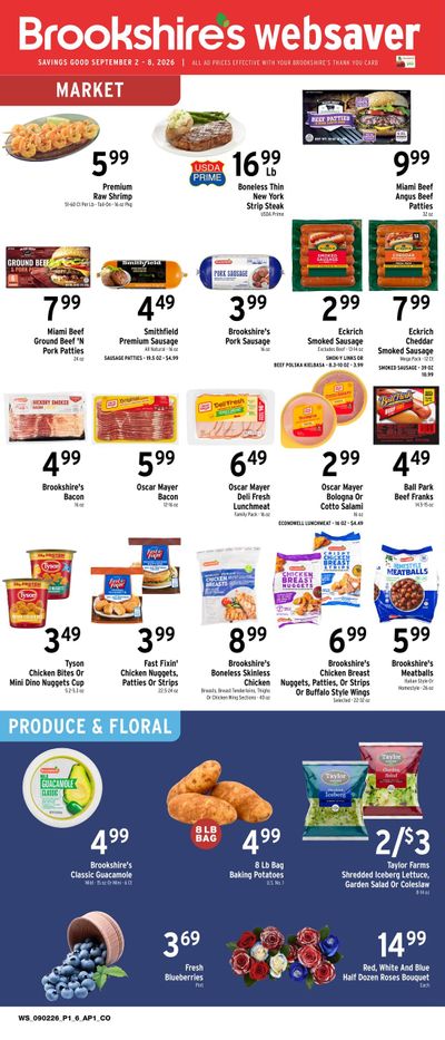 Brookshire's Websaver Weekly Ad September 2 - 8, 2026