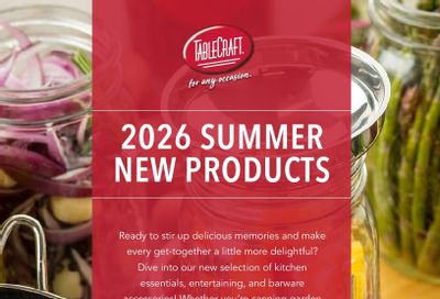 TableCraft Home Summer New Products Weekly Ad January 1 - December 31, 2026