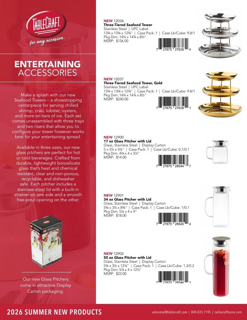 TableCraft Home Summer New Products Weekly Ad January 1 - December 31, 2026