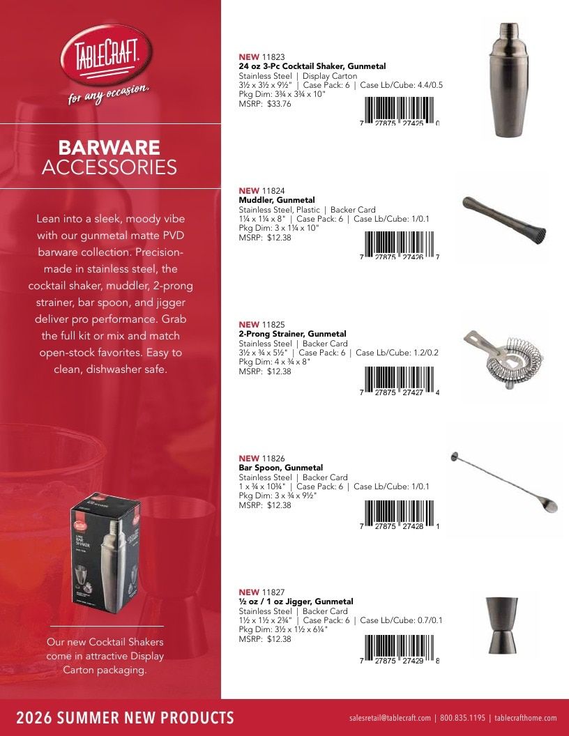 TableCraft Home Summer New Products Weekly Ad January 1 - December 31, 2026