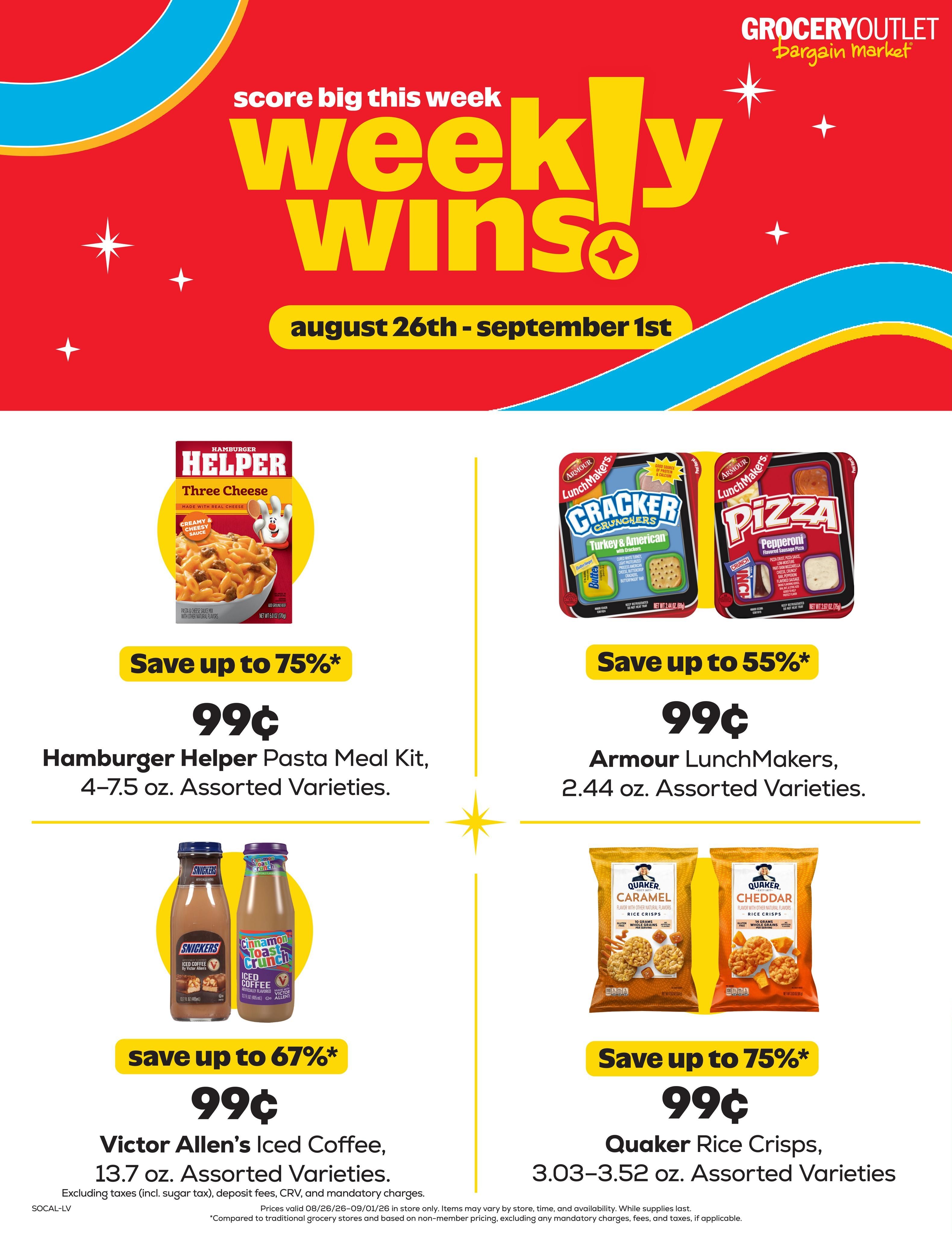 Grocery Outlet (Irvine Area, CA) Weekly Ad August 26 - September 1, 2026