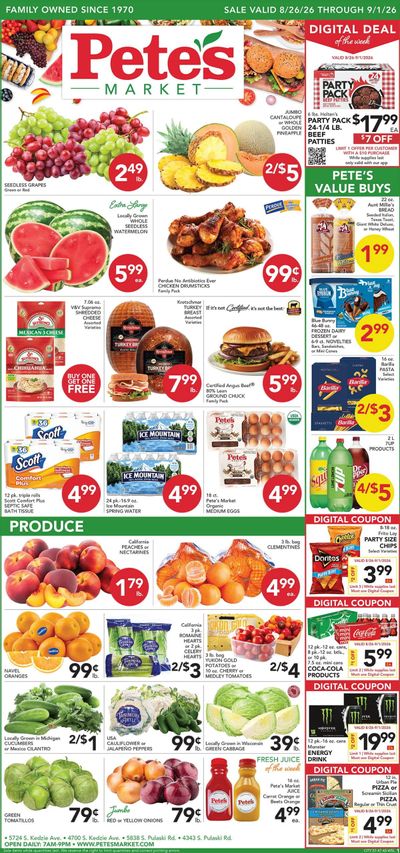 Pete's Fresh Market (Chicago Area, IL) Weekly Ad August 26 - September 1, 2026