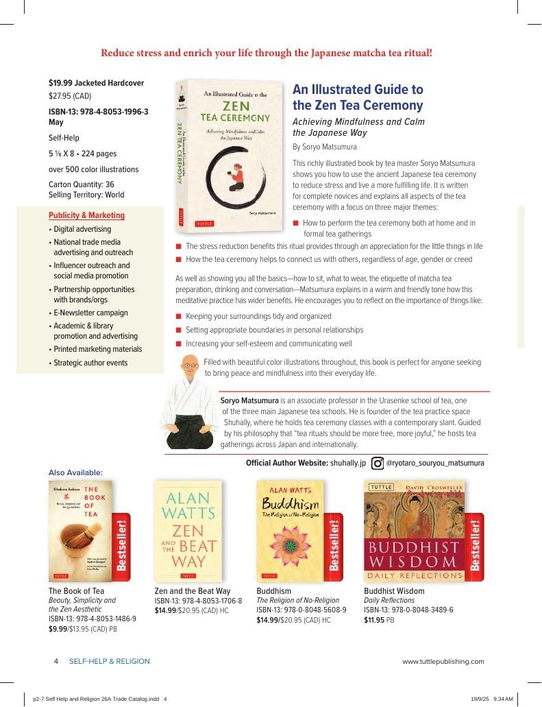 Tuttle Publishing Spring Books Catalog Weekly Ad January 1 - December 31, 2026
