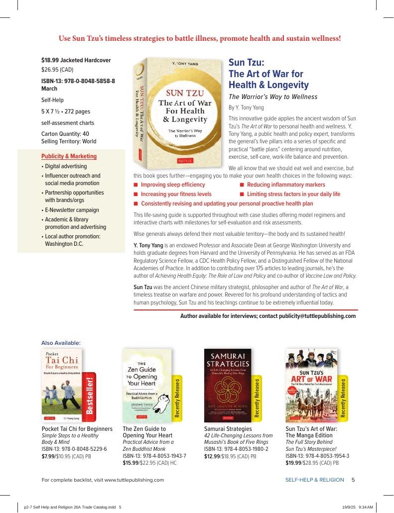 Tuttle Publishing Spring Books Catalog Weekly Ad January 1 - December 31, 2026