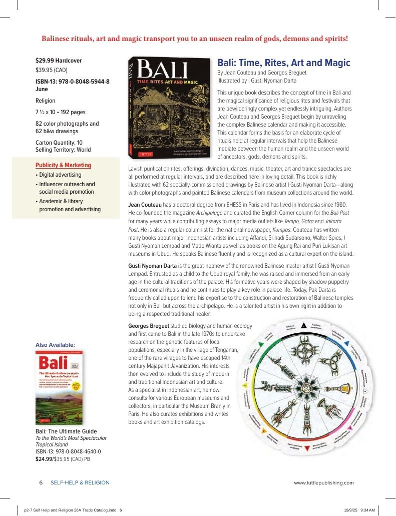Tuttle Publishing Spring Books Catalog Weekly Ad January 1 - December 31, 2026