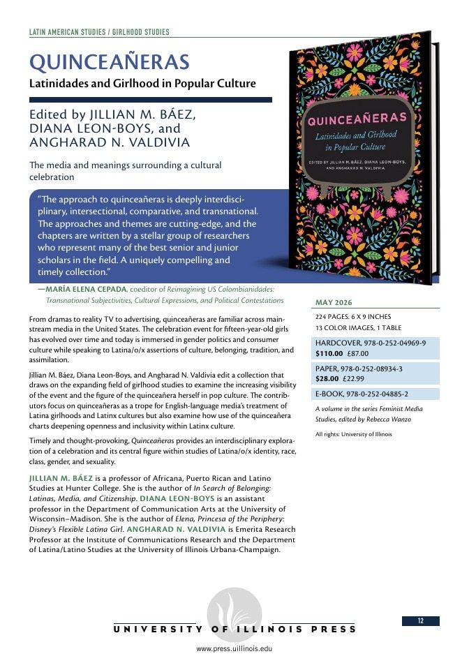 University of Illinois Press Spring Books Catalog Weekly Ad January 1 - December 31, 2026