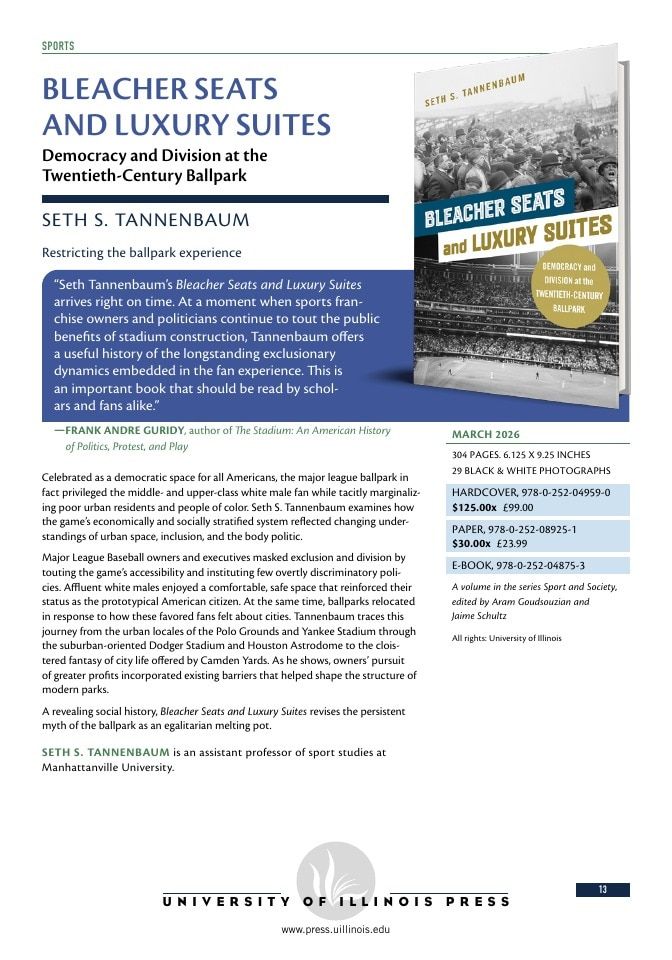 University of Illinois Press Spring Books Catalog Weekly Ad January 1 - December 31, 2026