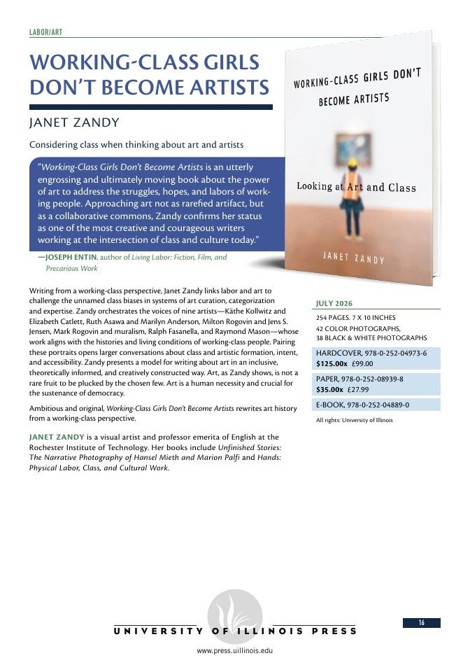 University of Illinois Press Spring Books Catalog Weekly Ad January 1 - December 31, 2026