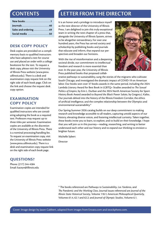 University of Illinois Press Spring Books Catalog Weekly Ad January 1 - December 31, 2026