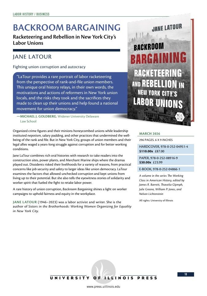 University of Illinois Press Spring Books Catalog Weekly Ad January 1 - December 31, 2026