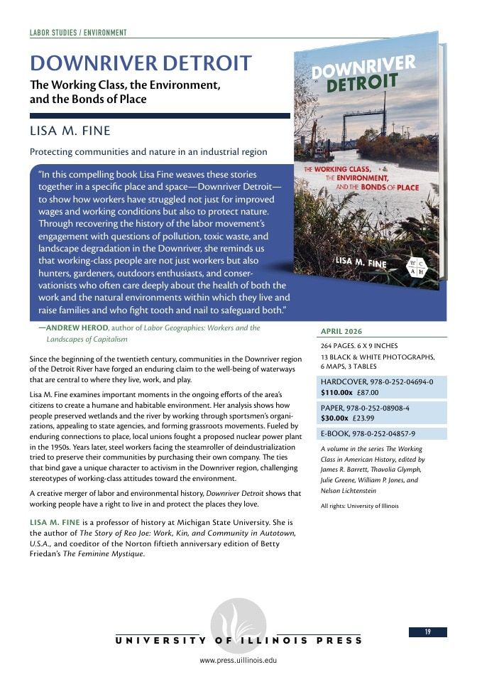 University of Illinois Press Spring Books Catalog Weekly Ad January 1 - December 31, 2026