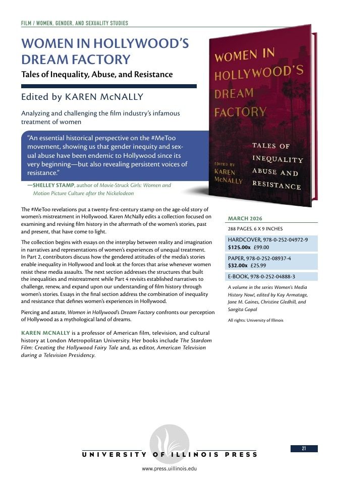 University of Illinois Press Spring Books Catalog Weekly Ad January 1 - December 31, 2026