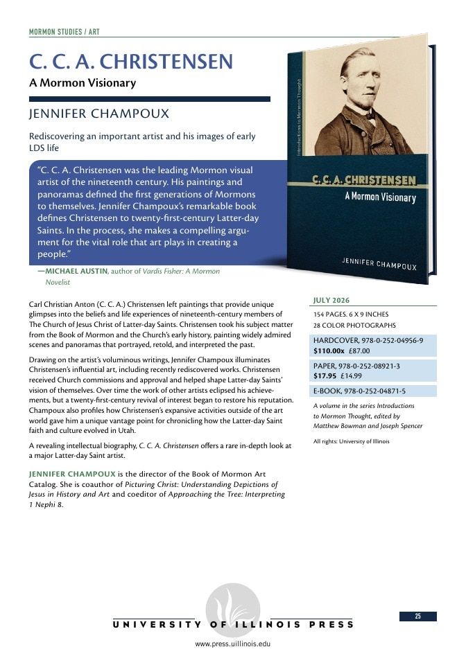 University of Illinois Press Spring Books Catalog Weekly Ad January 1 - December 31, 2026